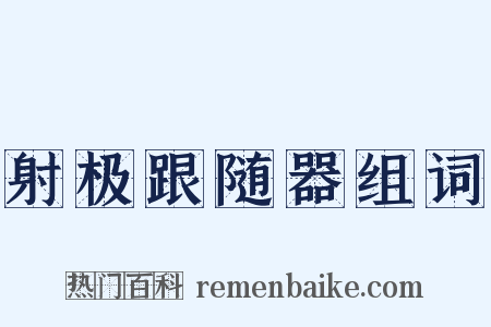 射极跟随器组词是什么意思的图片